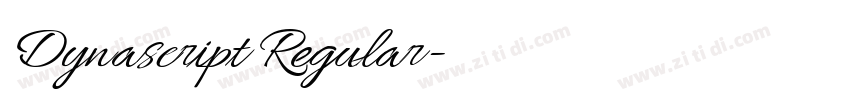 Dynascript Regular字体转换